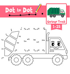 Dot to educational game and coloring book Vector Image