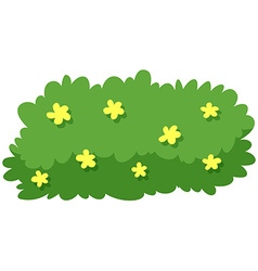 Log and green bush Royalty Free Vector Image - VectorStock