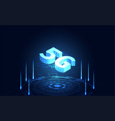 5g wireless internet technology concept Royalty Free Vector