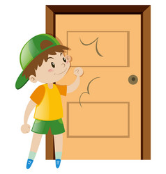 Knock On The Door Drawing Vector Images 17
