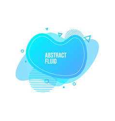 Abstract liquid shape fluid design isolated Vector Image