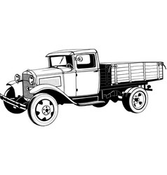 Truck t-shirt print design Royalty Free Vector Image