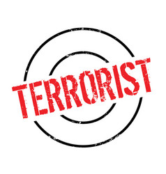 Terrorist rubber stamp Royalty Free Vector Image