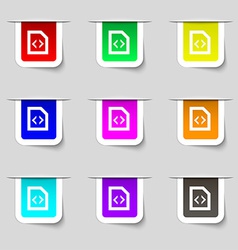 Code sign icon programming language symbol symbols