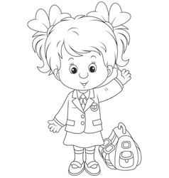 Schoolgirl Royalty Free Vector Image - VectorStock