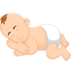 Cute boy cartoon sleepy holding pillow Royalty Free Vector