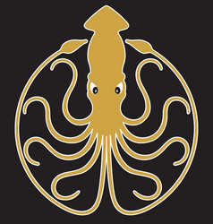 Octopus isolated on white background design Vector Image