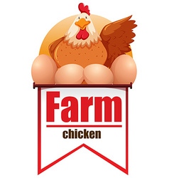 Chicken and chicken products Royalty Free Vector Image