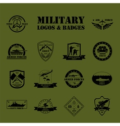 Military logo and badge Air force Graphic template