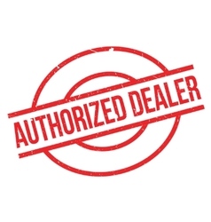 Official dealer rubber stamp Royalty Free Vector Image