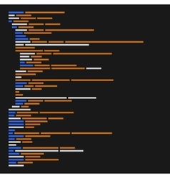Program code listing abstract programming Vector Image