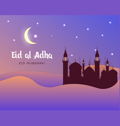 Eid al-adha eid ul-adha mubarak kurban bayrami Vector Image