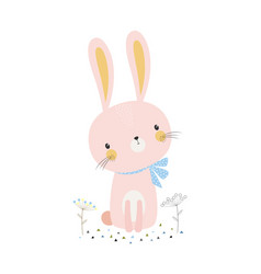 Cute cartoon hare Royalty Free Vector Image - VectorStock