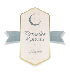 Ramadan kareem eid mubarak paper poster vector