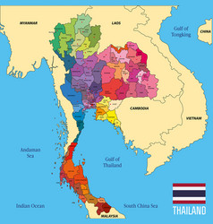 Political map of india Royalty Free Vector Image