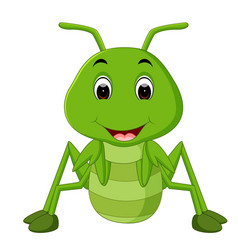 Praying mantis cartoon Royalty Free Vector Image