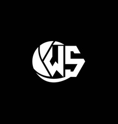 Initial Ws Logo Design With Cool Style Logo Vector Image