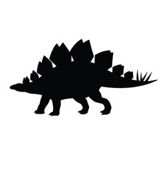 Dinosaur silhouette Royalty Free Vector Image - VectorStock