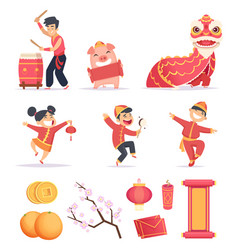 Chinese new year celebration Royalty Free Vector Image