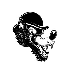 Dog in hat Royalty Free Vector Image - VectorStock