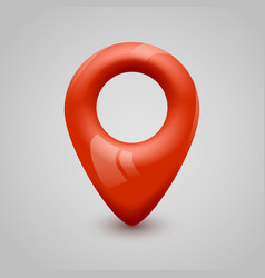 Red map pin pointer modern design Royalty Free Vector Image