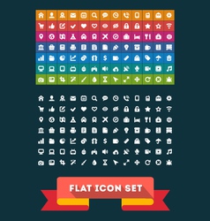 Basic flat icon set for web and mobile application