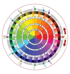 Round color guide wheel Royalty Free Vector Image