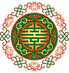 Oriental chinese ornament asian traditional Vector Image