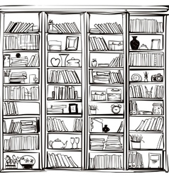 Bookshelf Doodle Vector Images Over 470