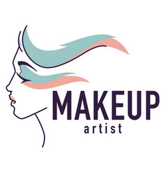 Woman portrait face chart makeup template Vector Image