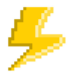 Pixel Thunder Vector Images (over 340)