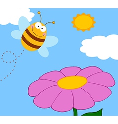 Cartoon bee Royalty Free Vector Image - VectorStock