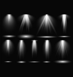 Spotlight scene light effect spot projector ray Vector Image