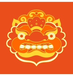 Balinese barong traditional mask Royalty Free Vector Image