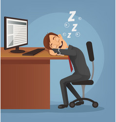 Man sleeping Royalty Free Vector Image - VectorStock