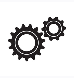 Gear wheels icons set Royalty Free Vector Image