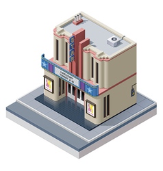 Isometric buildings set Royalty Free Vector Image