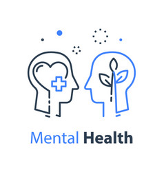 Psychology and mental health logo concept Vector Image