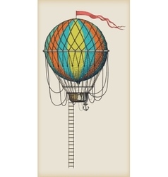 Old air balloon Royalty Free Vector Image - VectorStock