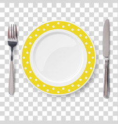 Plate Fork Knife Color Vector Images Over 2 800