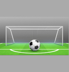 Soccer Goal On White Background Royalty Free Vector Image