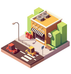 Isometric post office Royalty Free Vector Image