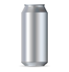 Realistic black aluminum can Royalty Free Vector Image