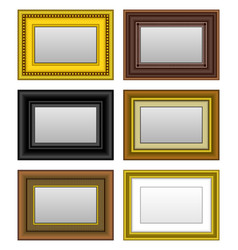 Picture frame set Royalty Free Vector Image - VectorStock