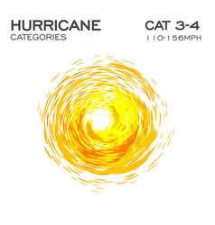 Realistic hurricane cyclone icon typhoon Vector Image