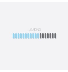 Flat White Modern Design Progress Bar Royalty Free Vector