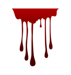 Black dripping stain liquid paint splash Vector Image