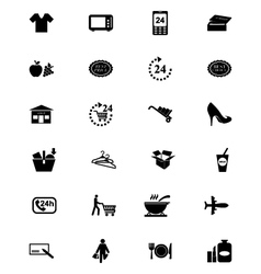 Shopping Solid Icons 1 Royalty Free Vector Image