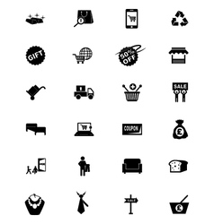 Shopping Solid Icons 1 Royalty Free Vector Image