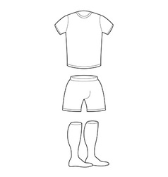 Templates of blank t-shirt and shorts Royalty Free Vector